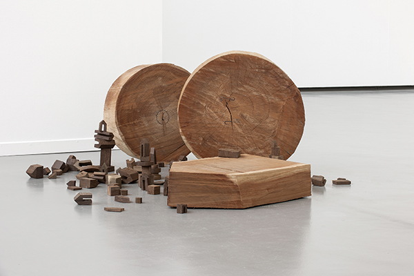 "Spiel", 2013, Wenge and Sapele Mahogany, approx. 102 x 240 x 220 cm